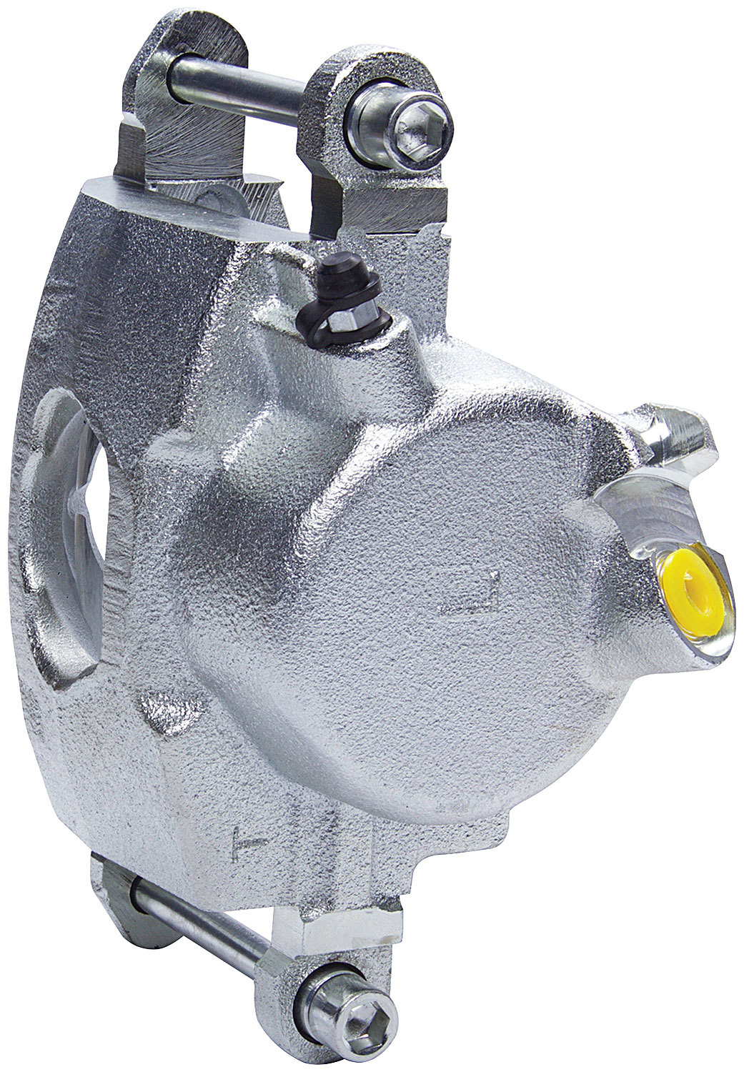 Allstar Performance 42082 Brake Caliper, Driver Side, Large GM, 1 Piston, Cast Iron, Natural, 2.813 in Bore, 1.000 in Thick Rotor Maximum, 7.060 Floating Mount, Each