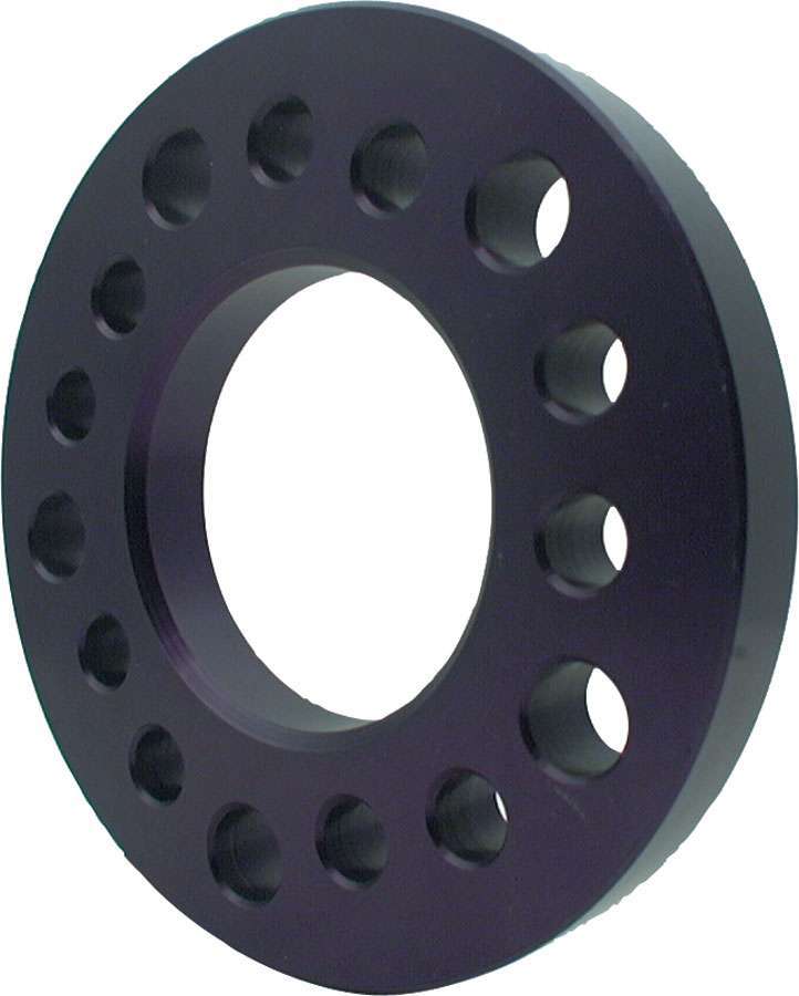 Allstar Performance 44123 Wheel Spacer, 5 x 4.50 / 4.75 / 5.00 in Bolt Pattern, 1 in Thick, Aluminum, Black Anodized, Each