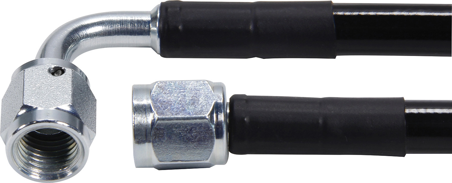 ALLSTAR PERFORMANCE — ALLSTAR PERFORMANCE Coated Braided Line 36in #3Hose -3Str/-3 90 Steel