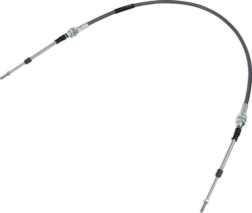 Allstar Performance 54142 Shifter / Throttle Cable, 43 in Long, 3 in Stroke, 10-32 Cable Thread, 7/16 in Mounting Thread, Steel Cable, Plastic Liner, Each