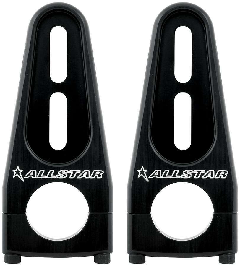 Allstar Performance 55112 - Fuel Cell Mount, Adjustable, Clamp-On, 1-3/8 in OD Tubes, Aluminum, Black Anodized, Sprint Car, Pair