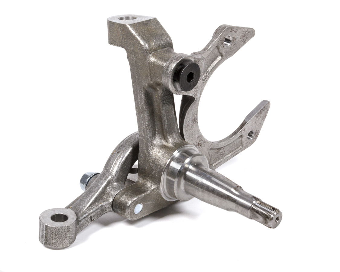 Allstar Performance 55970 Spindle, Stock Pin Height, 8 Degree, Driver Side, IMCA Approved, Steering Arm / Caliper Bracket Included, Forged Steel, Natural, Ford Mustang II, Each