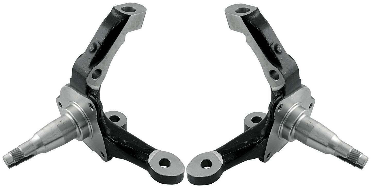 Allstar Performance 56307 Spindle, Stock Pin Height, Driver / Passenger Side, Forged Steel, Black Paint, Ford Mustang II, Kit