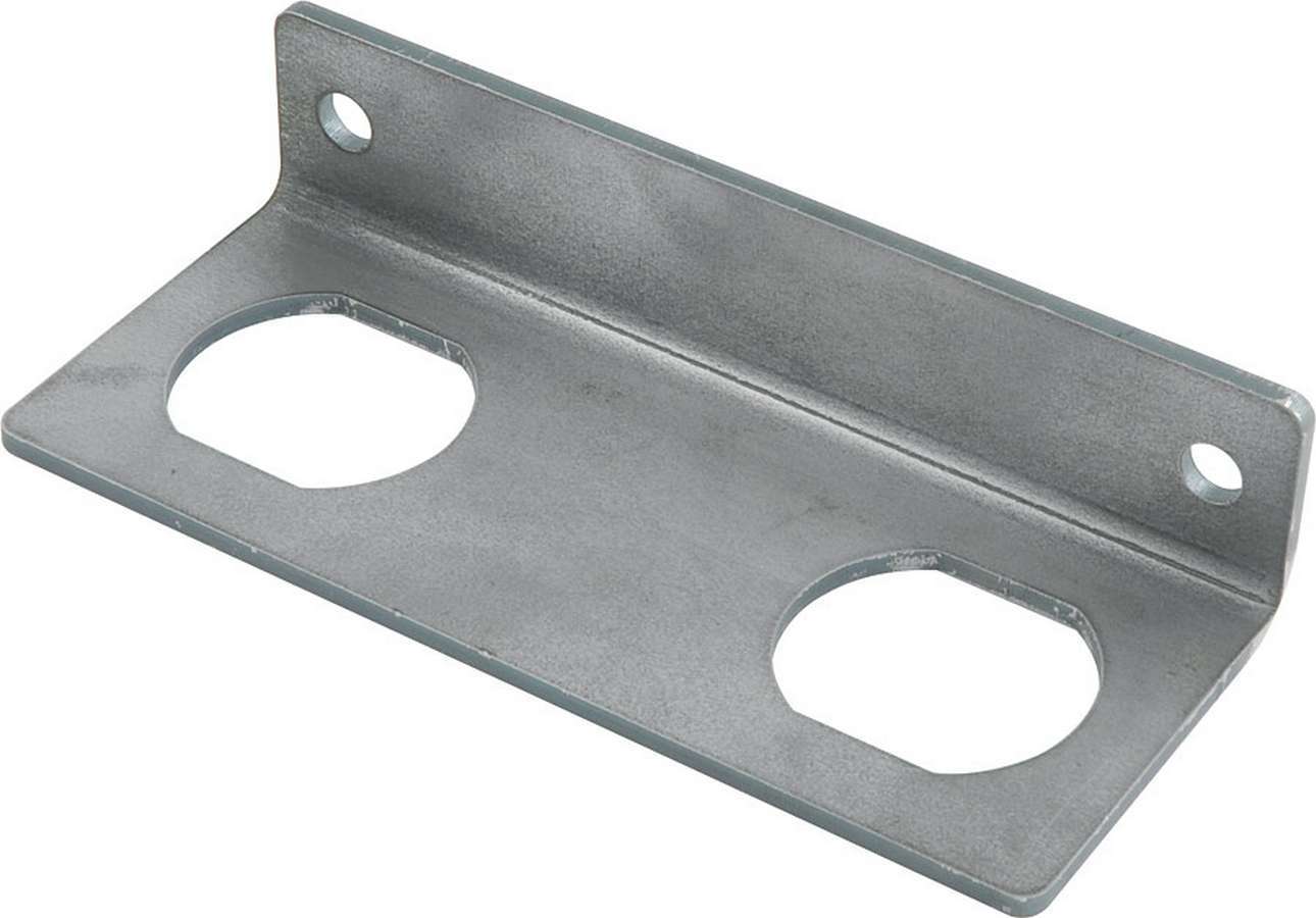 Allstar Performance 60064 Charging Post Bracket, Two Double D Holes, Steel, Natural, Each