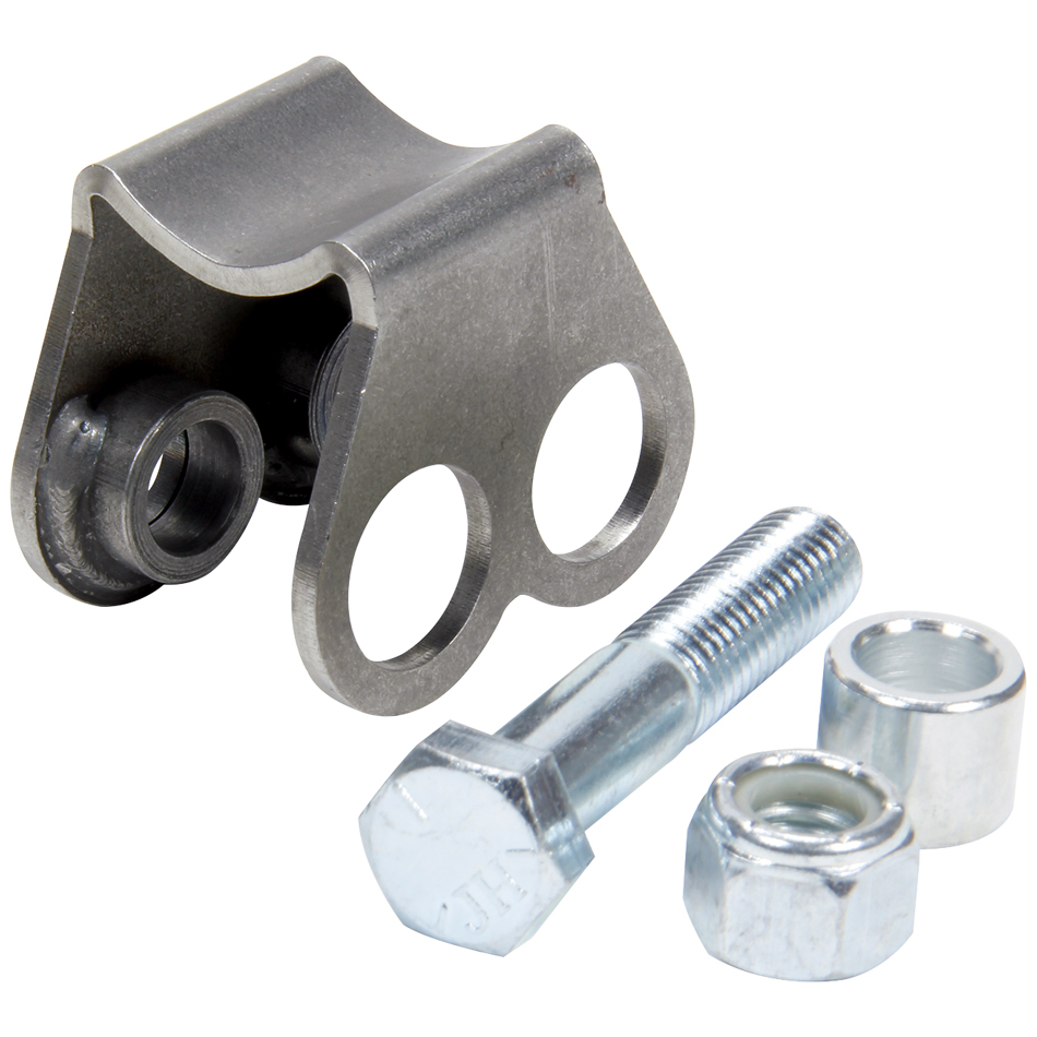 Allstar Performance 60114 Shock Mount, Weld-On, Two 1/2 in Mounting Holes, Steel, Natural, 1-1/2 in OD Tubing, Each