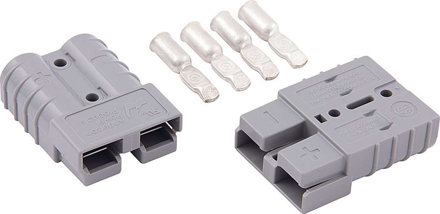 Allstar Performance 76320 Battery Cable Connector, Quick Connect Plug, 6 Gauge, 50 amp, Plastic, Gray, Kit
