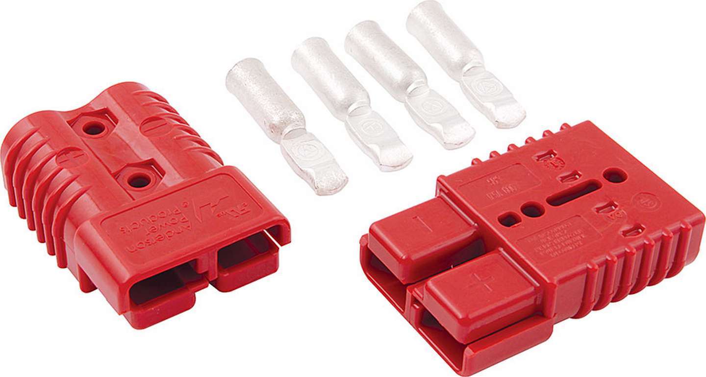 Allstar Performance 76322 Battery Cable Connector, Quick Connect Plug, 2 Gauge, 175 amp, Plastic, Red, Kit