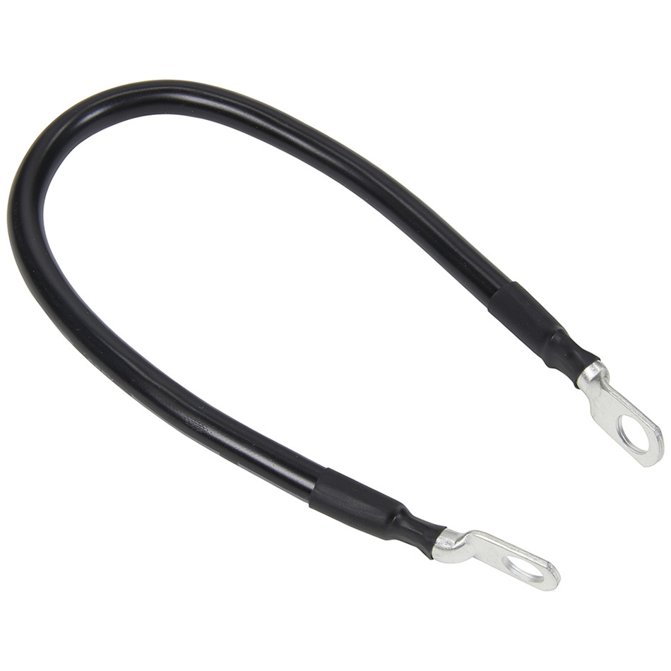 Allstar Performance 76341-20 Battery Cable, 4 Gauge, 20 in, Copper, 3/8 in Ring Terminals, Black, Each