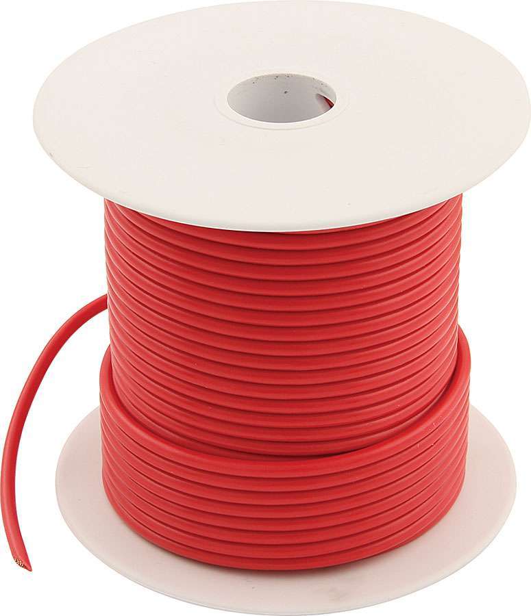 Allstar Performance 76510 Wire, 20 Gauge, 100 ft Roll, Plastic Insulation, Copper, Red, Each