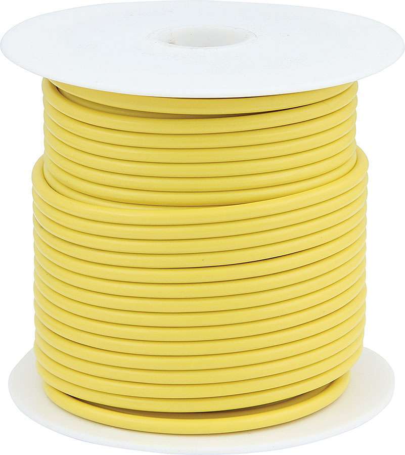 Allstar Performance 76514 Wire, 20 Gauge, 100 ft Roll, Plastic Insulation, Copper, Yellow, Each