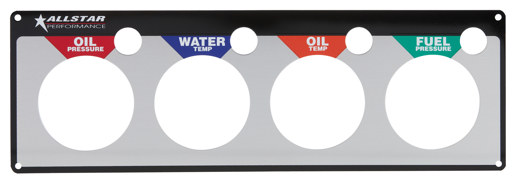 ALLSTAR PERFORMANCE — ALLSTAR PERFORMANCE 4 Gauge Panel Plate OP/WT/OT/FP
