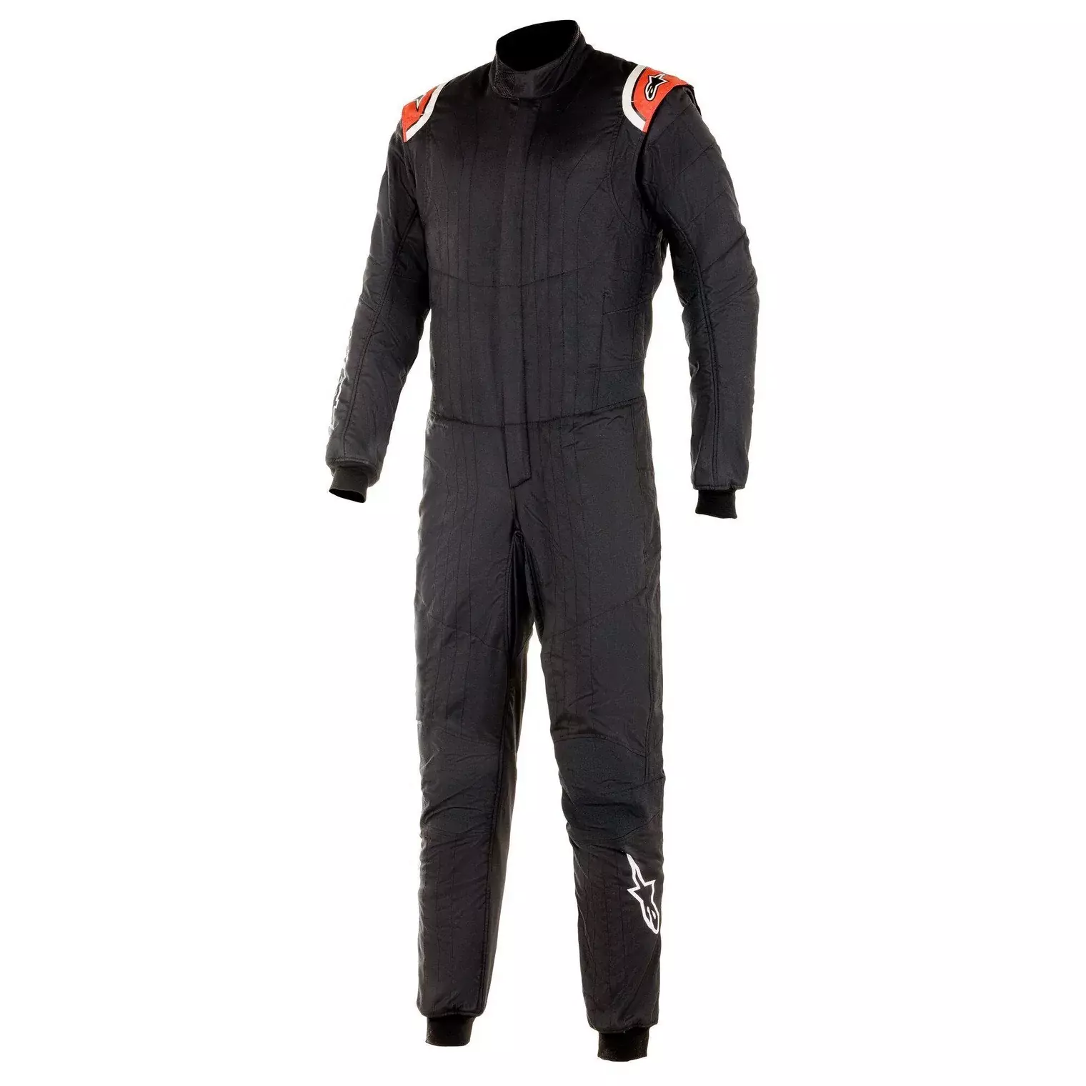 Alpinestars 3350220-13-58 Driving Suit, Hypertech V2, 1-Piece, FIA Approved, Double Layer, Fire Retardant Fabric, Black, Large / X-Large, Each