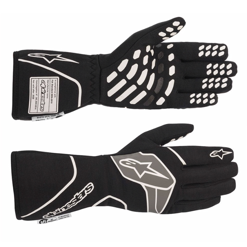 Alpinestars 3551120-12B-M - Gloves Tech-1 Race v2 Black/White Medium