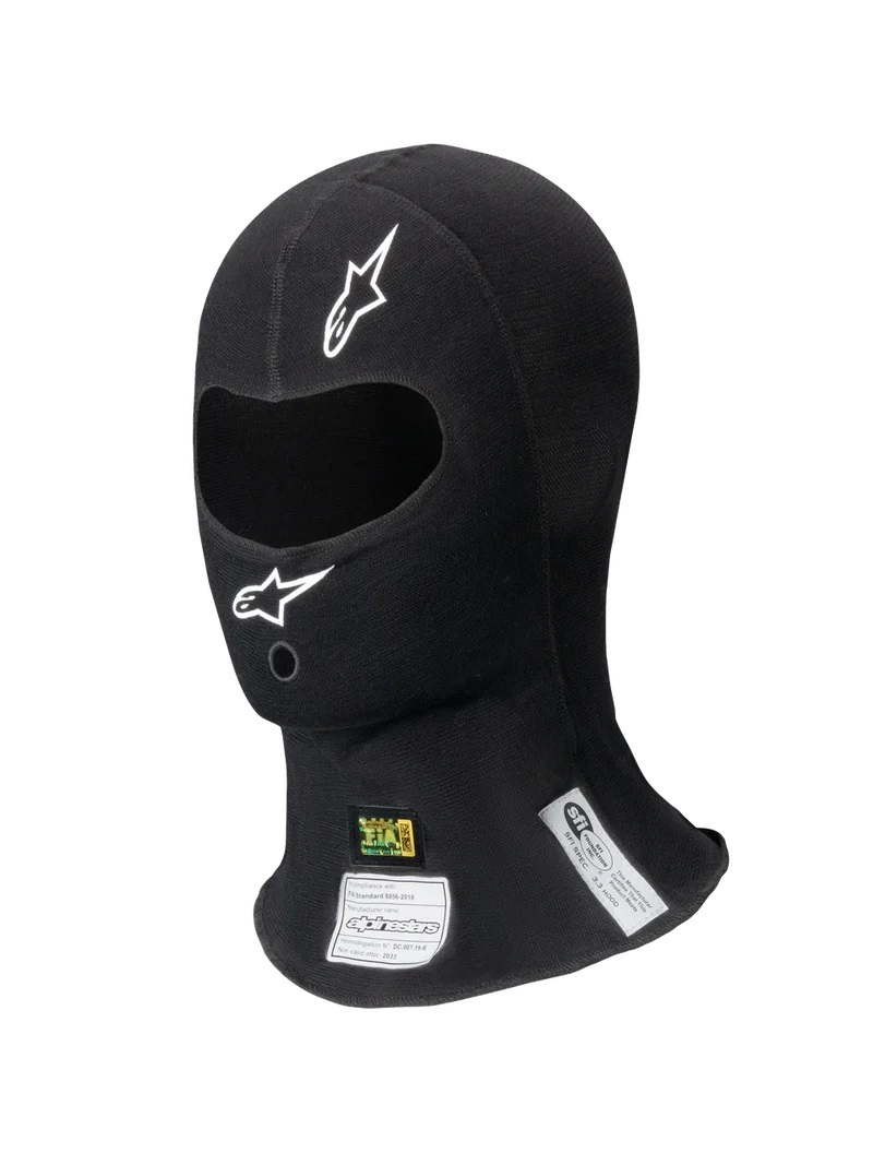 Head Sock - ZX Balaclava Evo V2 - Single Eyeport - SFI 3.3 - FIA Approved - Single Layer - Lenzing FR - Black - One Size Fits All - Each