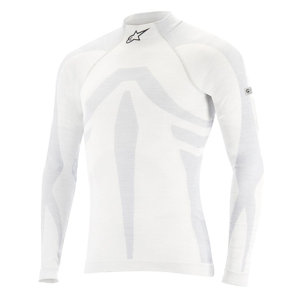 Underwear Top - ZX Evo V3 - SFI 3.3/5 - FIA Approved - Long Sleeve - High Collar - Lenzing FR - Gray - X-Small / Small - Each