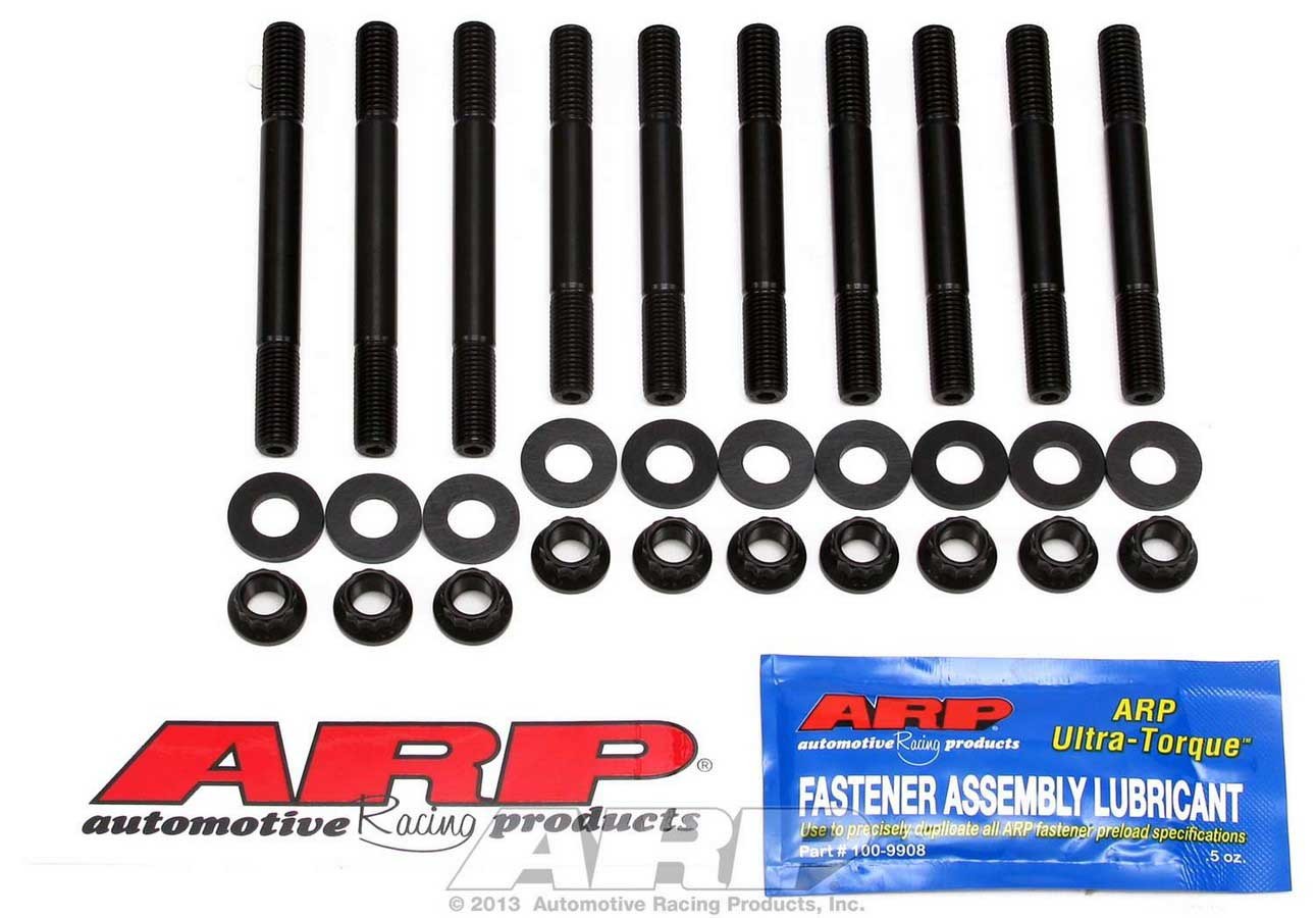 ARP 102-5401 Main Stud Kit, 12 Point Nuts, 2-Bolt Mains, Chromoly, Black Oxide, 2.4 L, Nissan, Kit
