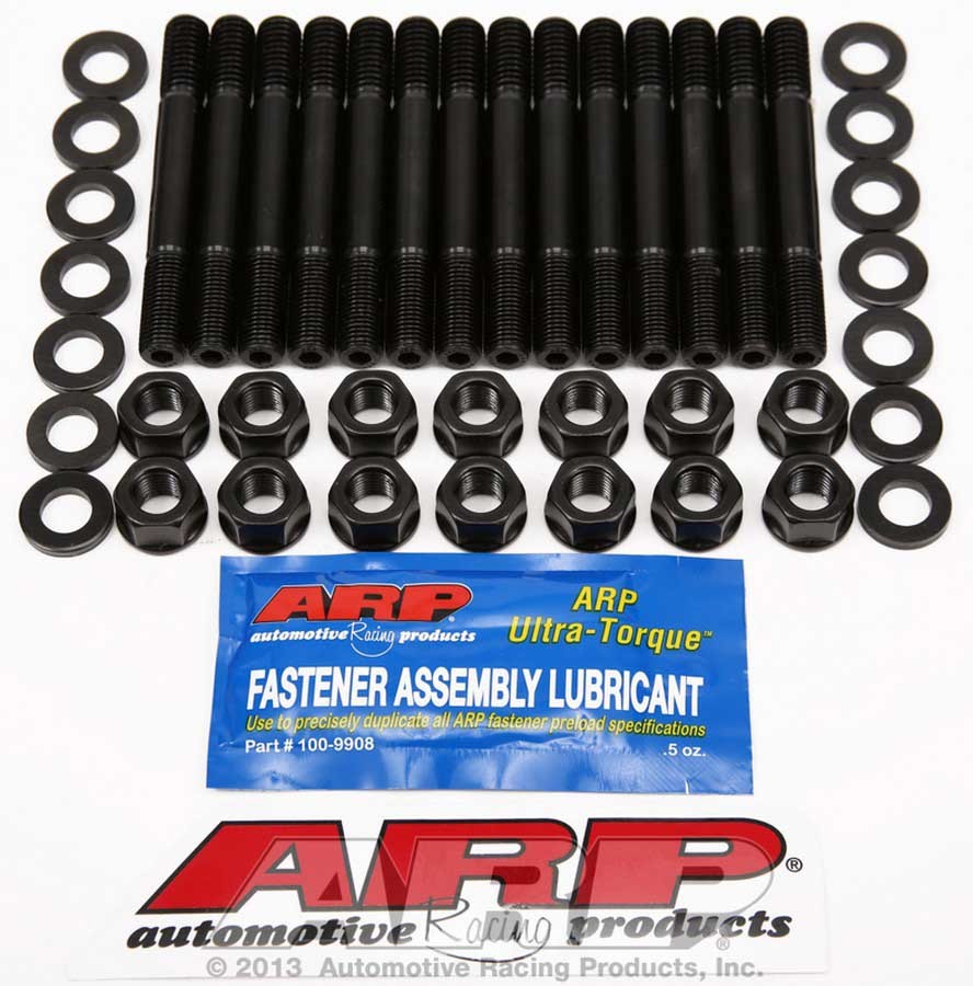 ARP 132-5401 Main Stud Kit, Hex Nuts, 2-Bolt Mains, Chromoly, Black Oxide, Chevy Inline-6, Kit