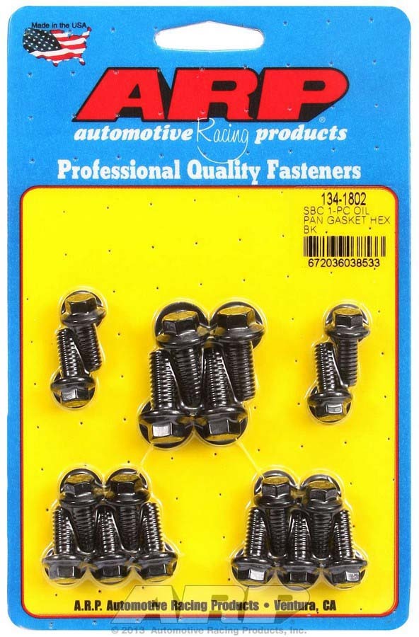 ARP 1341802 Oil Pan Bolt Kit, Hex Head, Washers Included, C