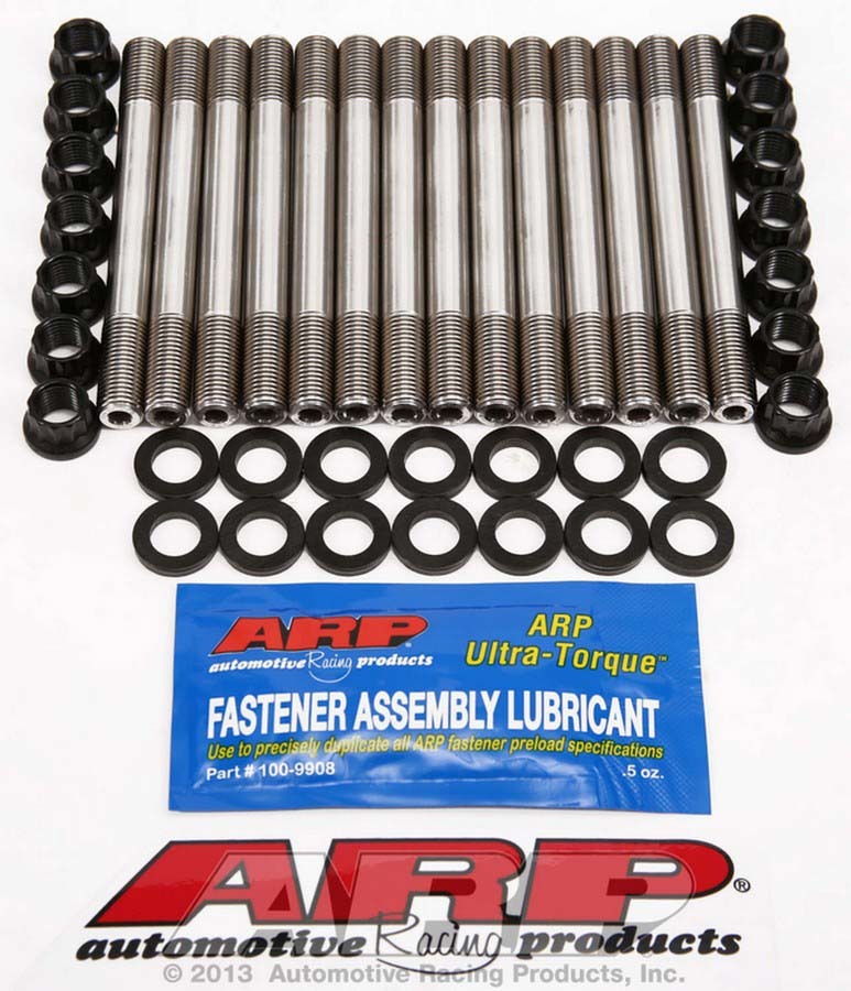 ARP 203-4301 Cylinder Head Stud, 12 Point Nuts, Chromoly, Black Oxide, 3.0 L, Toyota JZ-Series, Kit