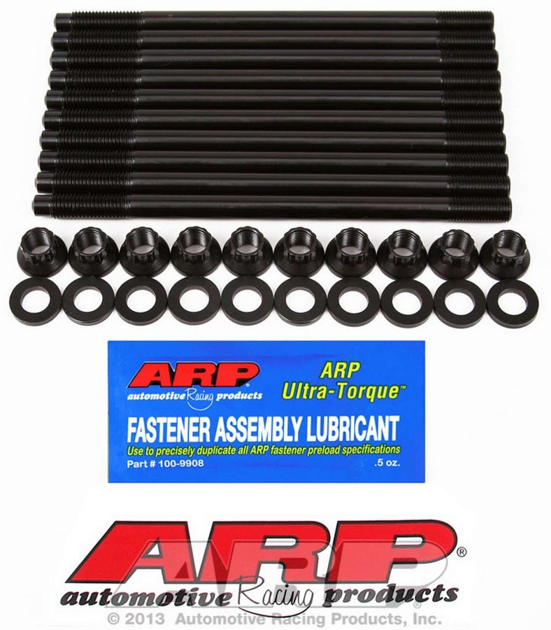 ARP 203-4303 Cylinder Head Stud Kit, 1/2 in, 12 Point Nuts, ARP2000, Black Oxide, 2.4 DOHC, Toyota, Kit