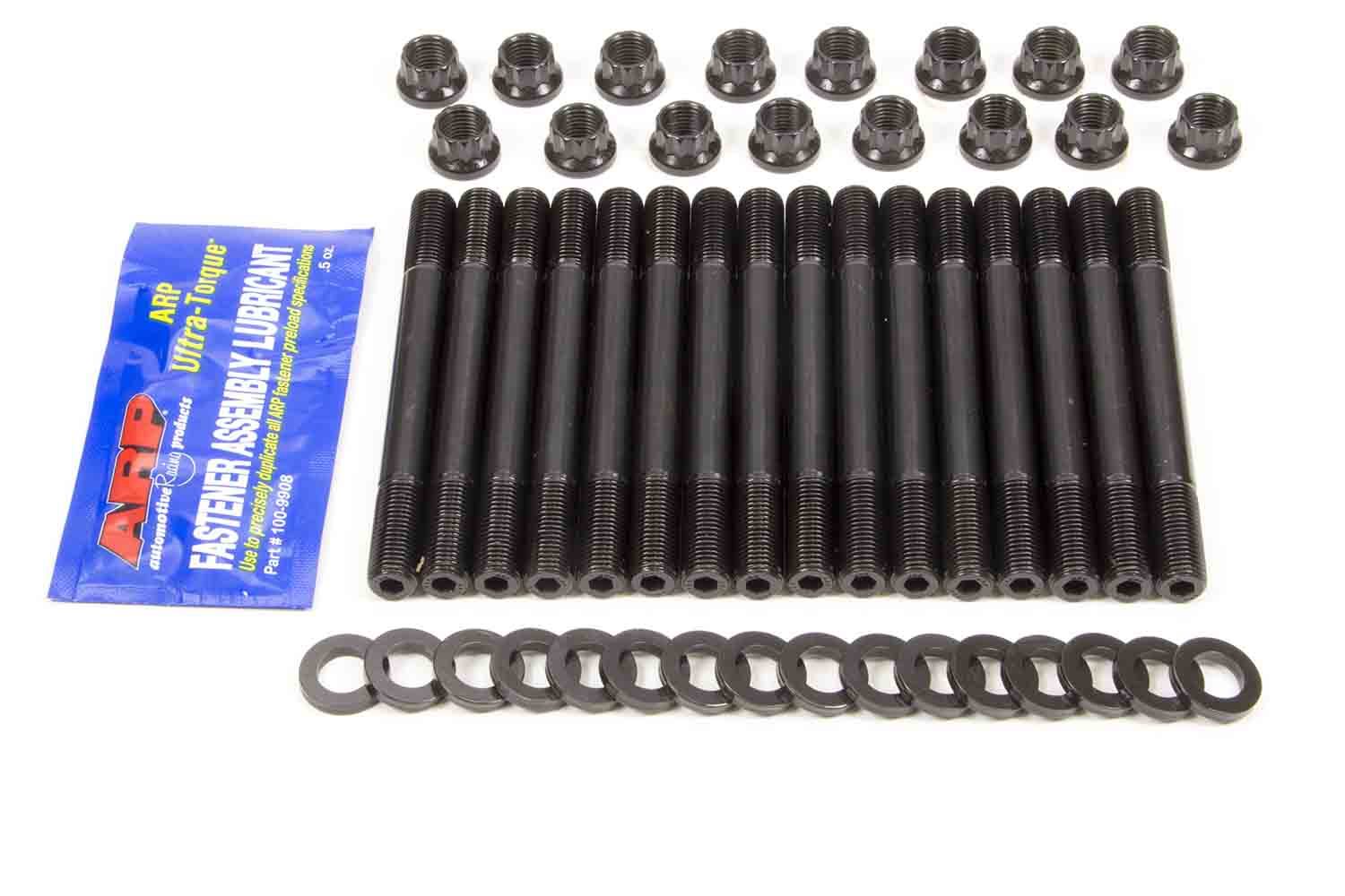 ARP 207-5801 Main Stud Kit, 12 Point Nuts, 4-Bolt Mains, Chromoly, Black Oxide, Mitsubishi V6, Kit