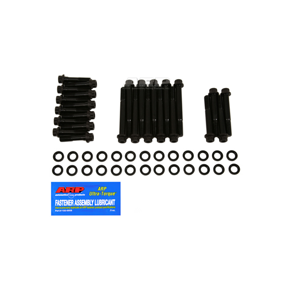 ARP 233-3701 Cylinder Head Bolt Kit, Pro Series, 1/2 in, 12 Point Head, Chromoly, Black Oxide, GM V6, Kit