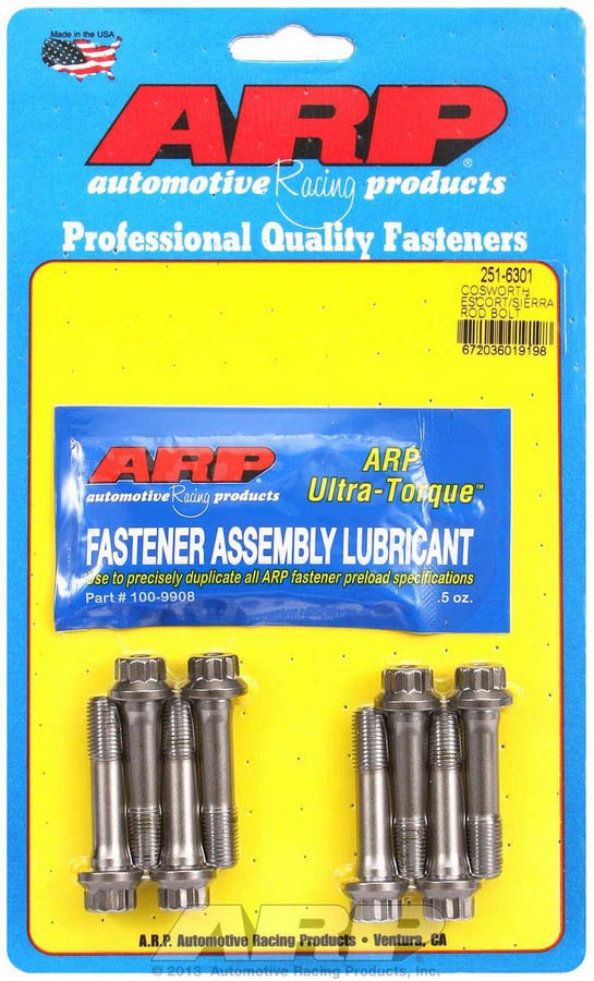 ARP 251-6301 Connecting Rod Bolt Kit, Pro Series, ARP2000, Ford 4-Cylinder, Set of 8