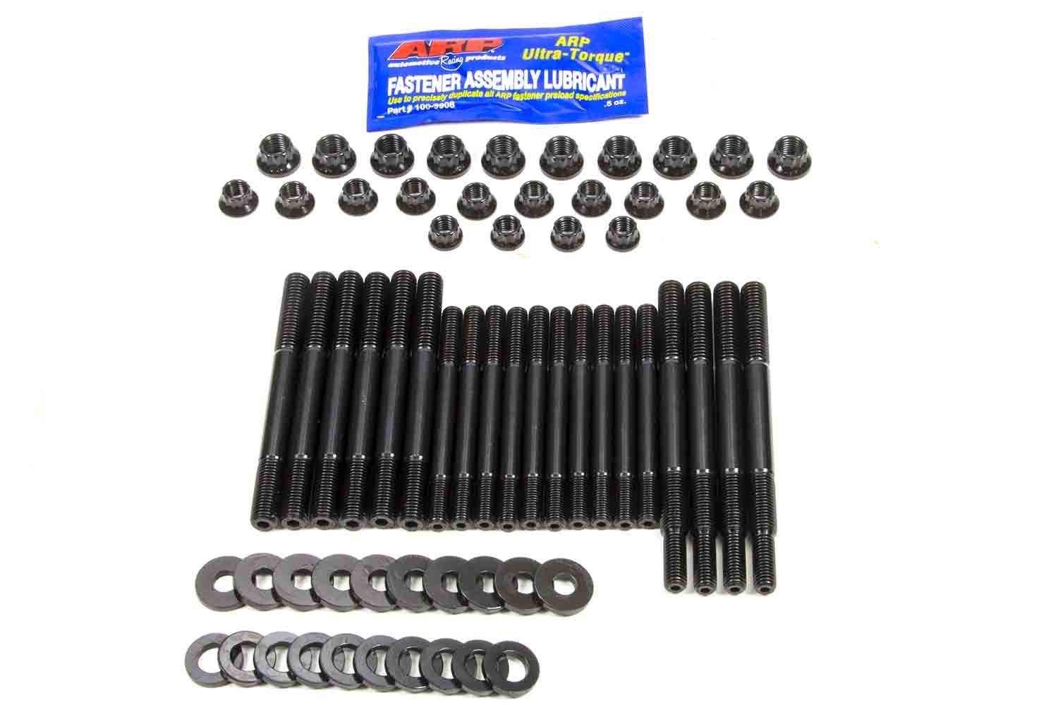 ARP 256-5701 Main Stud Kit, 12 Point Nuts, 4-Bolt Mains, Chromoly, Black Oxide, Windage Tray, Ford Modular, Kit
