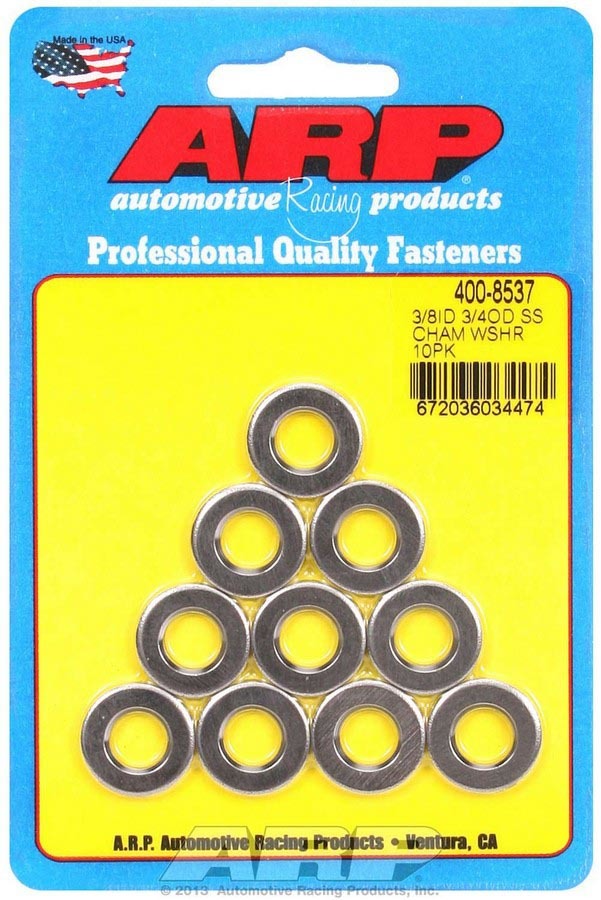 ARP 4008537 Flat Washer, Special Purpose, Chamfered, 3/8 in