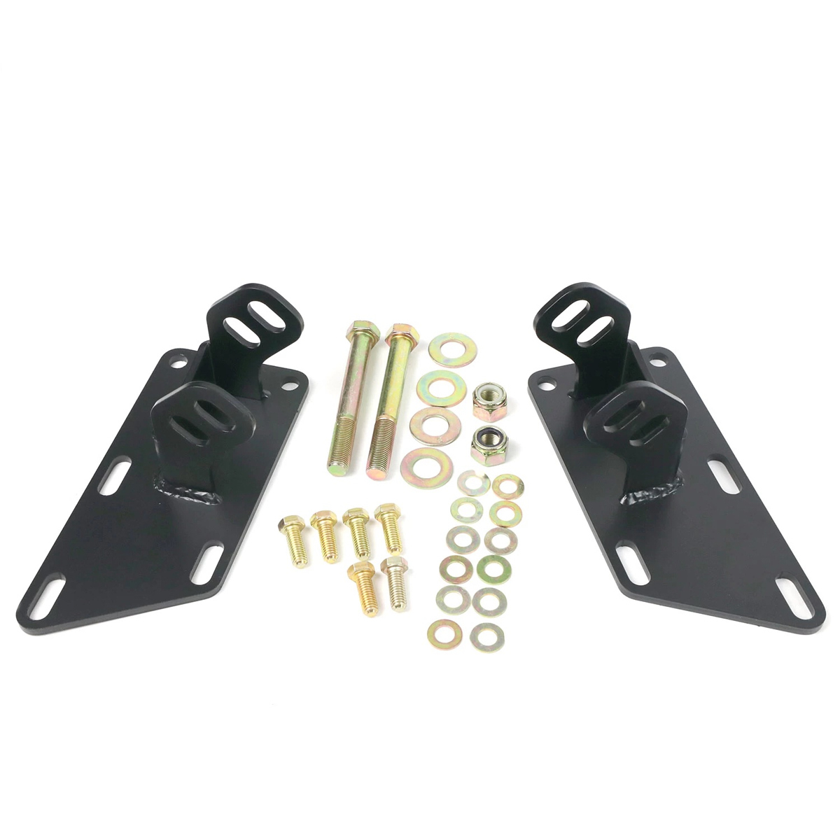 Ridetech 12319502 Motor Mount, Bolt-On, Steel, Black Paint, Hardware Included, Small Block Chevy / Big Block Chevy / GM LS-Series, Ford Fullsize Truck 1965-79, Pair