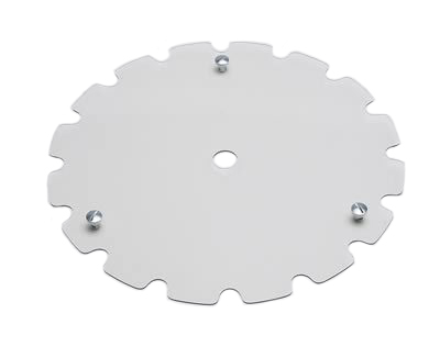 Aero Race Wheels 54-300003 Mud Cover, Quick Release Fastener, Scalloped, Plastic, Clear, 15 in Beadlock Wheels, Each
