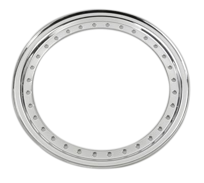 Aero Race Wheels 54-500004 Beadlock Ring, Steel, Chrome, 15 in Wheels, Each