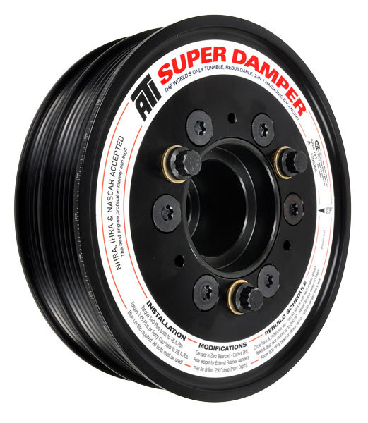 Harmonic Balancer - Shell Only - Super Damper - 6.325 in OD - SFI 18.1 - Steel - Black Oxide - Small Block Ford - Each
