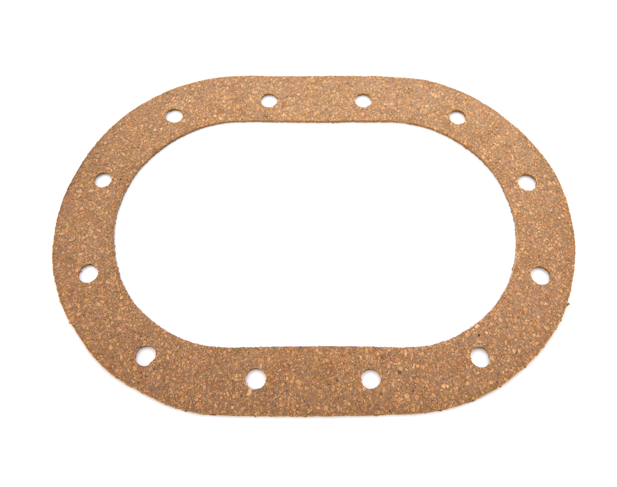 Fuel Cell Fill Plate Gasket - 12-Bolt - 4 x 6 in Oval - Cork - Each