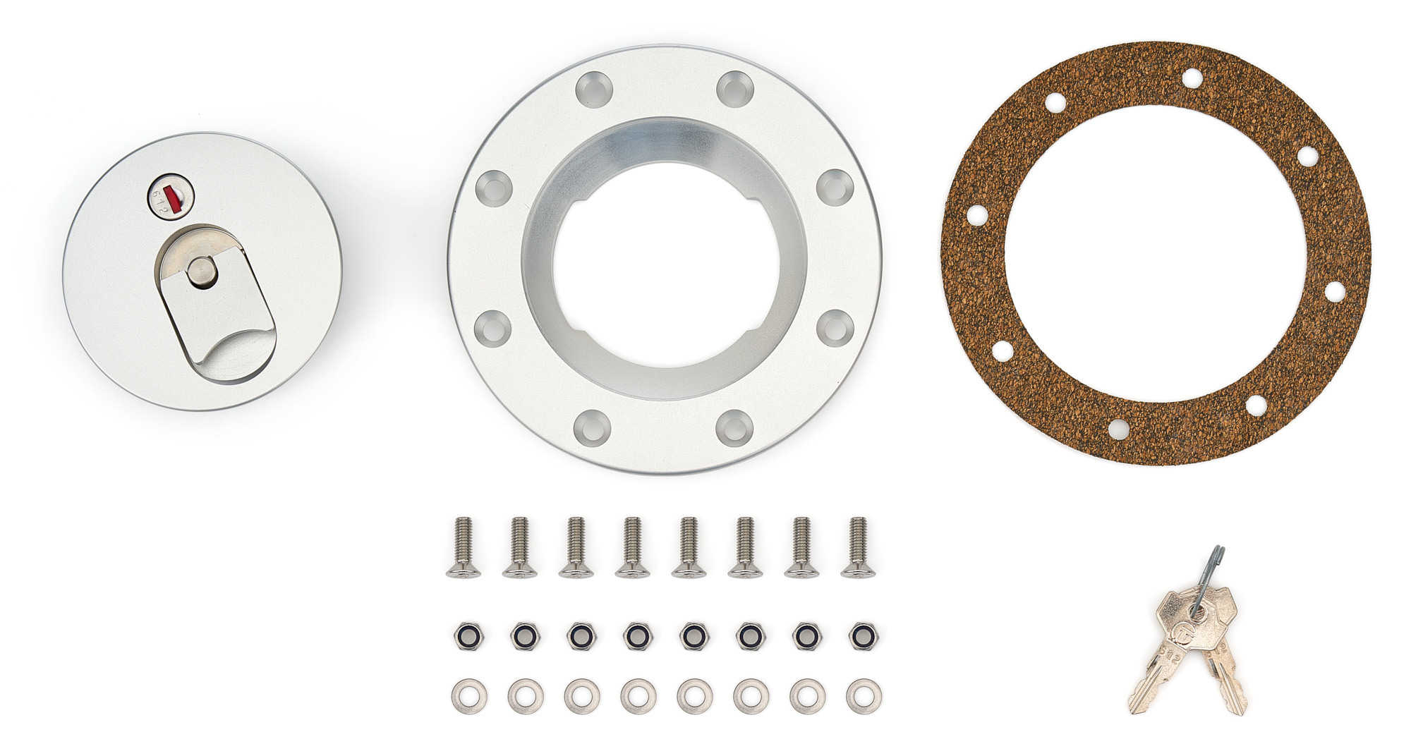 Flush Mount Cap 4in Bolt Circle Aluminum