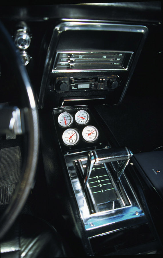 Auto Meter 10002 Gauge Pod, Four 2-1/16 in Diameter Gauges, Console, Plastic, Black, GM F-Body 1968-69 / GM X-Body 1968-74, Each