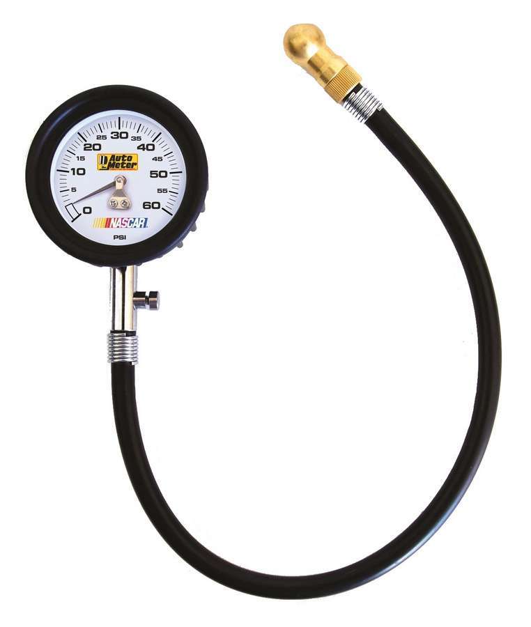Tire Pressure Gauge 060 PSI Analog w/Bleed Valve