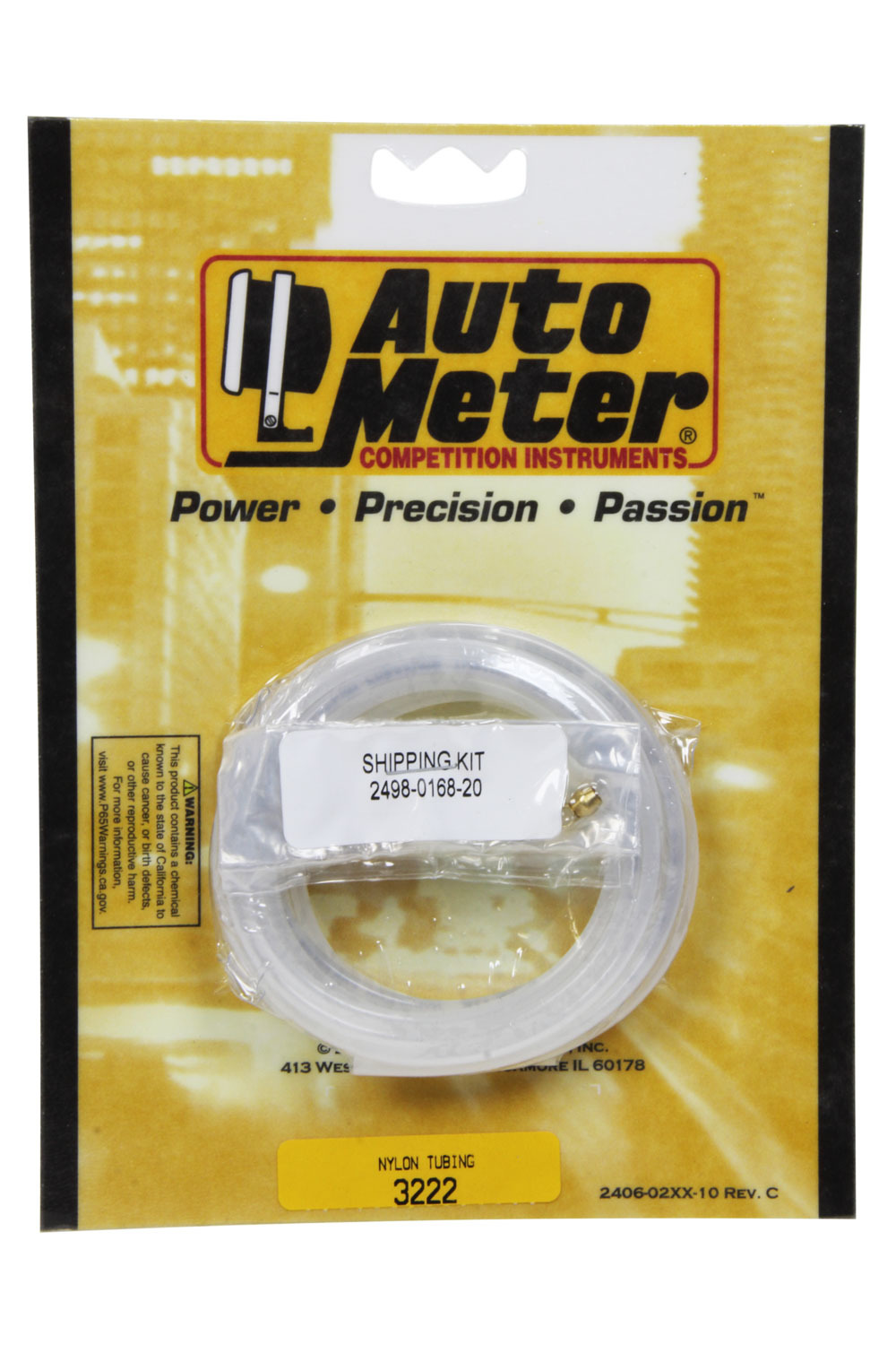 Auto Meter 3222 - 10' Nylon Tubing 1/8in 
