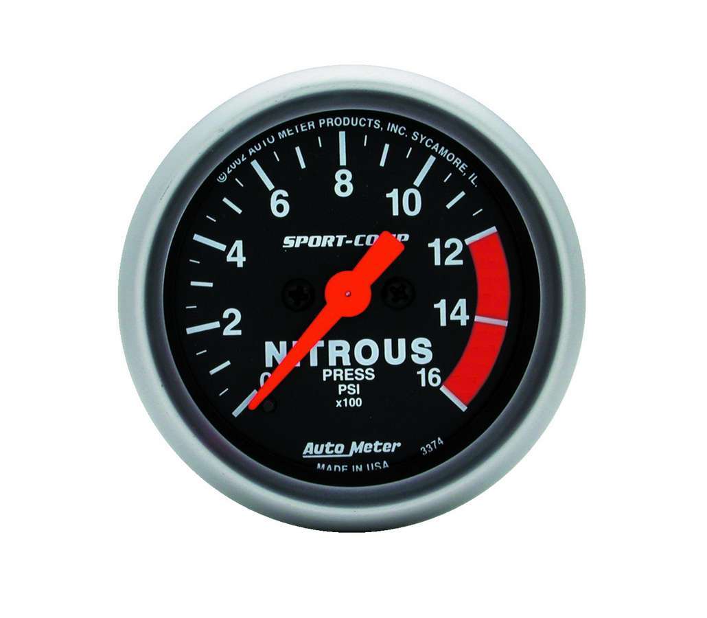 AutoMeter Gauge Nitrous Pressure 2-1/16in. 1600PSI Digital Stepper Motor Sport-Comp thumbnail 8