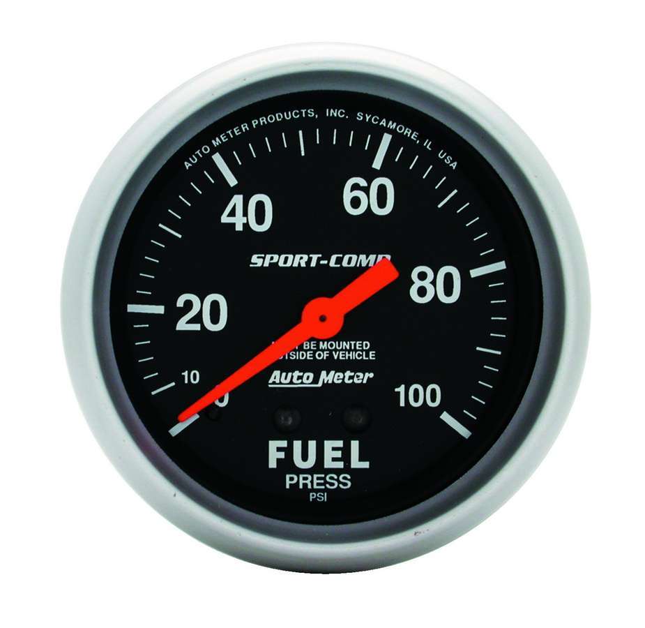 0-100 Fuel Press Gauge    -3412 