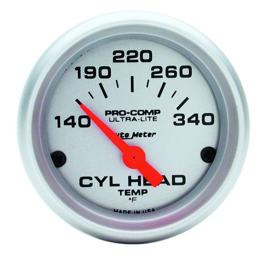 AutoMeter Gauge Cylinder Head Temp 2-1/16in. 140-340 Deg. F Electric Ultra-Lite thumbnail 8