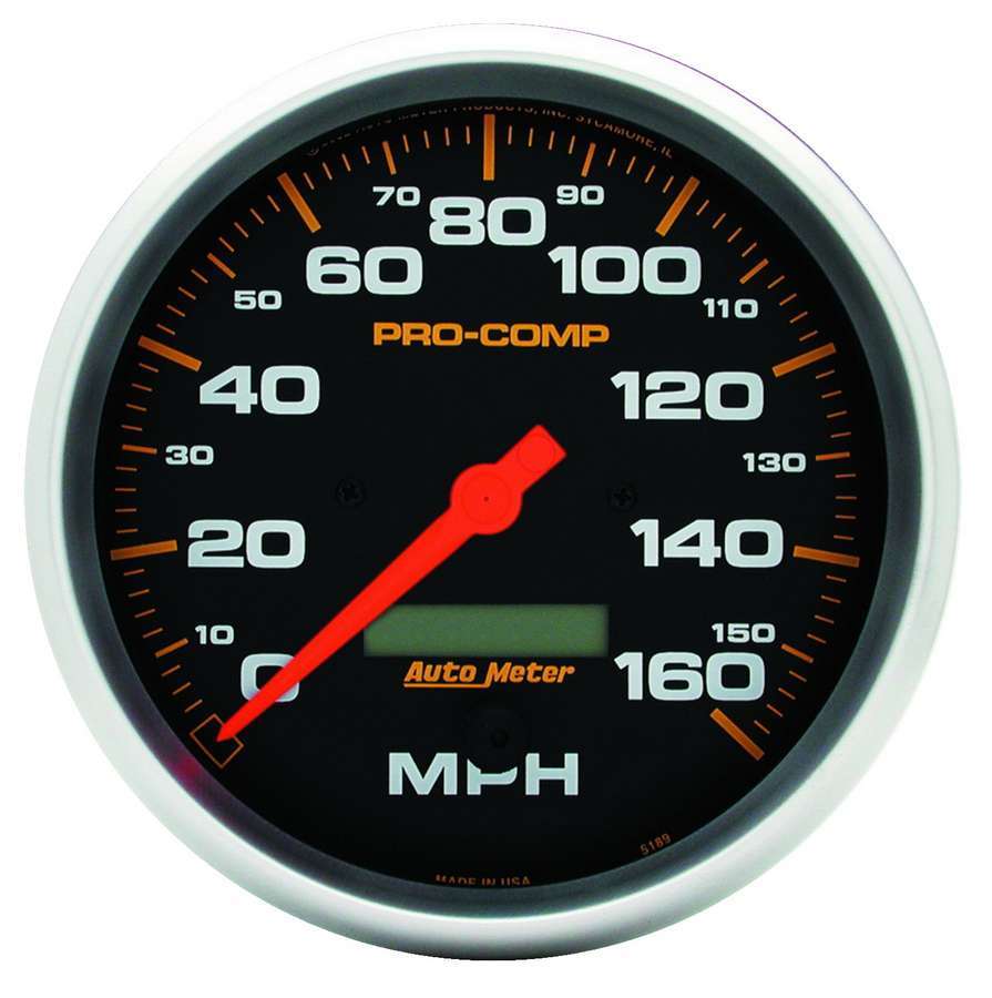 Autometer Pro-Comp 5in 160mph Electric Speedometer w/ LCD Odometer thumbnail 8