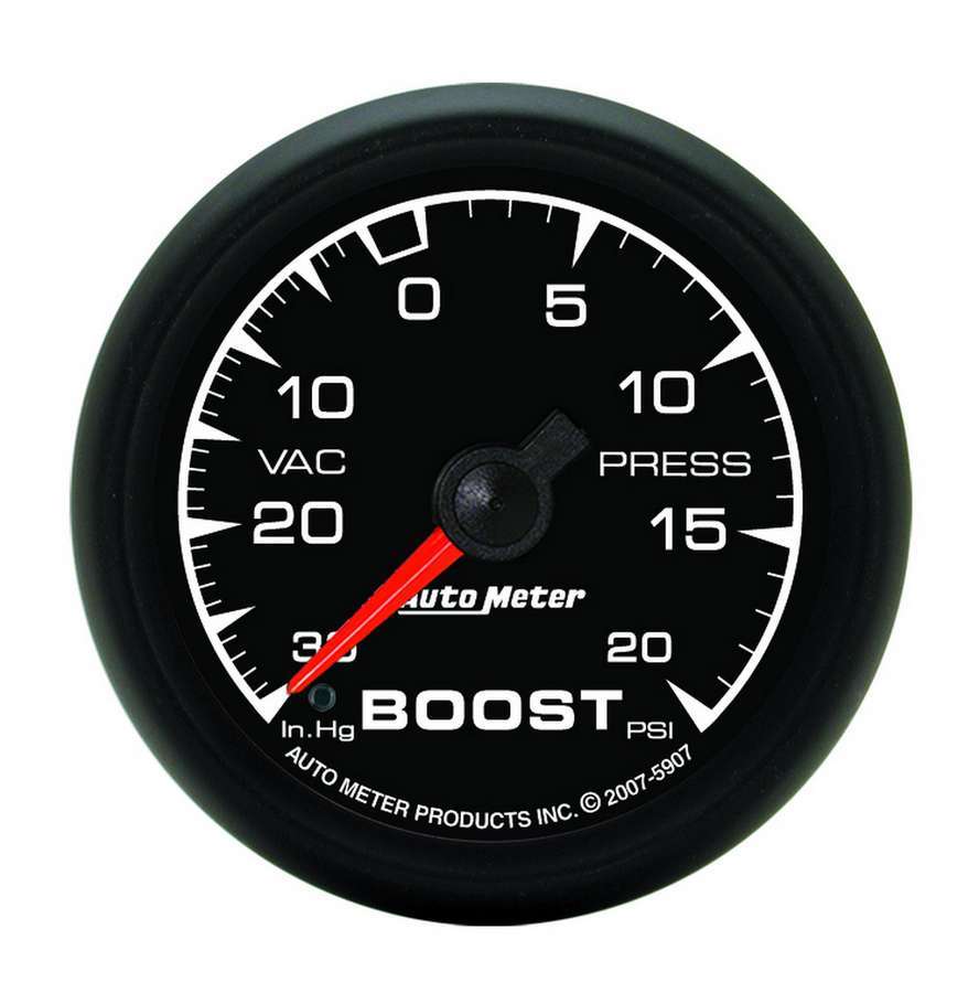 Auto Meter 5907 Boost / Vacuum Gauge, ES, 30 in HG20 psi, M