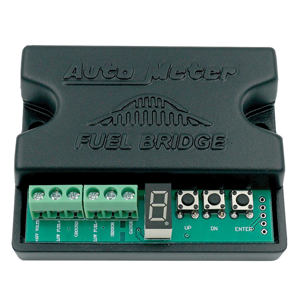 Auto Meter 9109 - Fuel Gauge Bridge Module, Universal Mount, Plastic, Black, Each