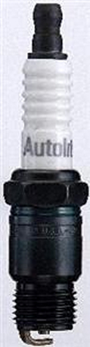 Autolite 144 Spark Plug, 14 mm Thread, 0.460 in Reach, Tapered Seat, Resistor, Each