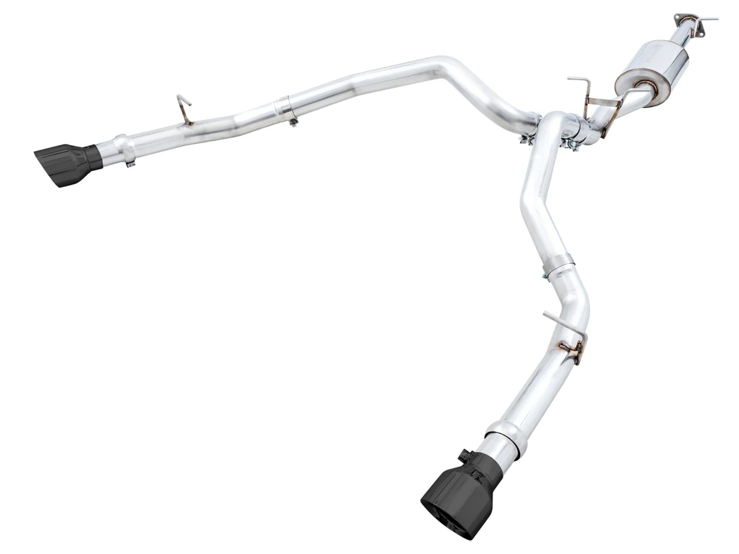 19+ Ram 5.7 1500 Exhaust Dual Outlet Black Tips