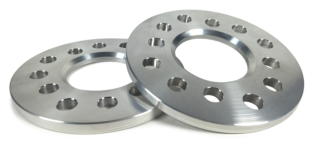 Baer Brakes 2000008 Wheel Spacer, 5 x 4.25 / 4.50 / 4.75 in Bolt Pattern, 1/4 in Thick, Billet Aluminum, Natural, Pair