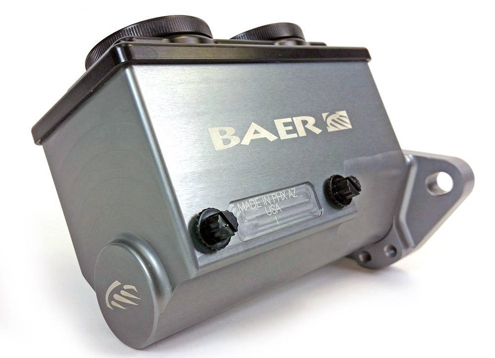 Baer Brakes 6801238LP Master Cylinder, Remaster, 1 in Bore, Integral Reservoir, Driver Side Port, Aluminum, Gray Anodized, Kit