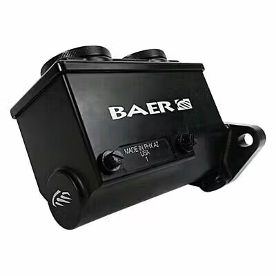Baer Disc Brake Systems Master Cylinders 6801328RP Cylinder, Billet Aluminum, Black, 1.125 in. Bore, Right Port, Ford, Each