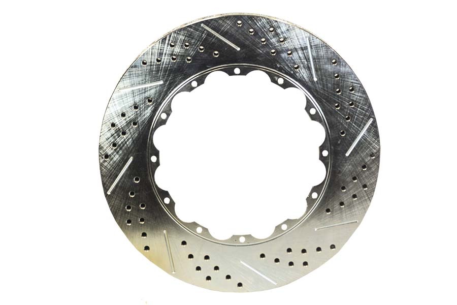 Baer Brakes Rotor Rings 6910264 Brake Rotor, Iron, Zinc Plated, Cross Drilled, Slotted, 12 x 8.50 in. Bolt Circle, Drivers Side Front, Each thumbnail 3